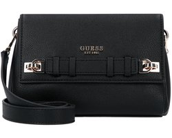 GUESS schoudertas Gregoria Crossbody Flap Bag Black zwart