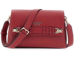 GUESS schoudertas Gregoria Crossbody Flap Bag Red donkerrood