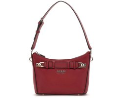 GUESS schoudertas Gregoria Top Zip Shoulder Bag Red donkerrood