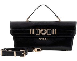 GUESS schoudertas handtas Cirene Top Handle Flap Bag Black zwart