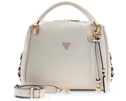 GUESS schoudertas handtas Danya Satchel Cream White crème