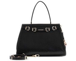 GUESS schoudertas handtas Dovie Satchel Black zwart