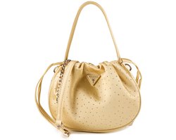GUESS schoudertas handtas Elsie Pouch Gold goudkleurig