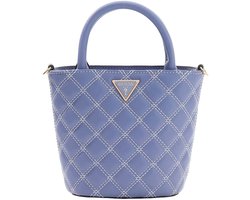 GUESS schoudertas handtas Giully II Mini Tote Grey Blue blauwgrijs