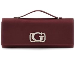 GUESS schoudertas handtas Zalina Top Handle Clutch Wine wijnrood
