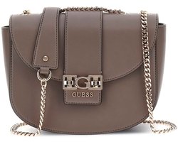 GUESS schoudertas Jane Covertible Xbody Flap Dark Taupe