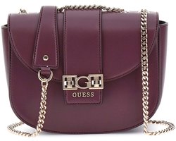 GUESS schoudertas Jane Covertible Xbody Flap Wine (rood)paars
