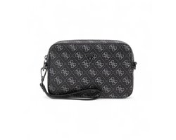 GUESS schoudertas Milano Camera Bag Dark Black zwart