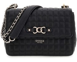 GUESS schoudertas Nadira Convertible Crossbody Flap Black zwart