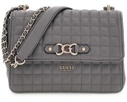 GUESS schoudertas Nadira Convertible Crossbody Flap Slate grijs