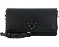 GUESS schoudertas Noelle II Xbody Flap Organizer Black zwart