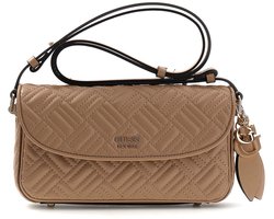 GUESS schoudertas Sally Convertible Xbody Flap Beige Lichtbruin