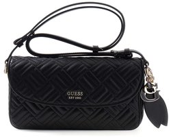 GUESS schoudertas Sally Convertible Xbody Flap Black zwart