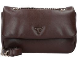 GUESS schoudertas Sunetra Convertible Crossbody Flap Espresso bruine