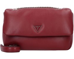 GUESS schoudertas Sunetra Convertible Crossbody Flap Red donkerrood