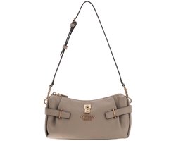 GUESS schoudertas Yesba Mini Top Zip Bag Dark Taupe