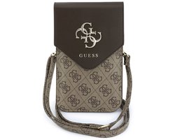 Guess Telefoontas Crossbodytas - 4G-logo - Kunstleer - Bruin