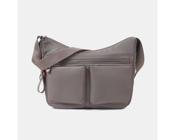 Hedgren ALEX grote crossbodytas A4 met RFID – 100% gerecycled RPET – Waterafstotend - Sepia