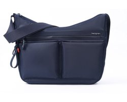 Hedgren ALEX grote crossbodytas A4 met RFID – 100% gerecycled RPET – Waterafstotend - Total Eclipse