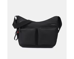 Hedgren ALEX grote crossbodytas A4 met RFID – 100% gerecycled RPET – Waterafstotend - Zwart