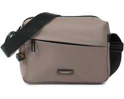 Hedgren Neutron M – Crossbodytas Medium – Water- en stofafstotend – Verstelbare schouderriem – Met sleutelhaak – Polyester - Morel
