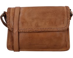 Hide & Stitches Inspired by Country Crossbodytas - Cowboy - Schoudertas - Leer - Dames - Leren Dames Tas - Cognac