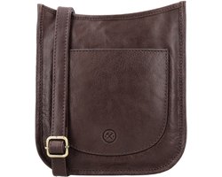 Hide & Stitches Jura Crossbodytas - Donkerbruin