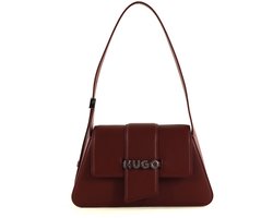 HUGO schoudertas Mel 2.0 Shoulder Flap Bag Medium Red wijnrood