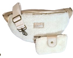 I'm Dutch-Crossbody-Teddy-Ecru-Bilund-Gold-38cm x 18cm x 10cm