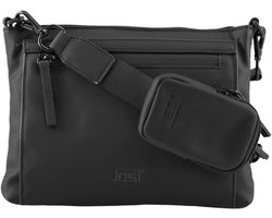 JOST schoudertas Halmstad Crossbody Bag Black zwart