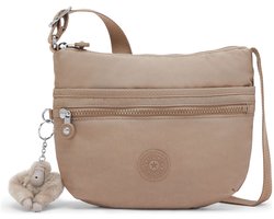 kipling schoudertas Basic Eyes Wide Open Arto S Small Crossbody S Tan Beige Taupe