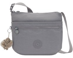 kipling schoudertas Basic Eyes Wide Open Arto Shoulderbag Inviting Grey grijs