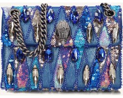 Kurt Geiger London Sequin Mini Kensington Crossbodytassen Dames - Blauw - Maat ONESIZE
