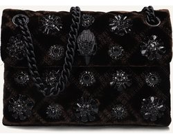 Kurt Geiger London Velvet Mini Kensington Crossbodytassen Dames - Bruin - Maat ONESIZE