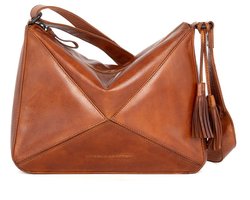 Leren Crossbodytas - Lilla - Brandy Cognac