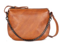 Leren Mini Crossbodytas - Delaine - Brandy
