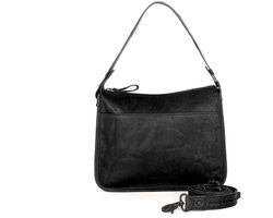 Leren Schouder / Crossbodytas - Chanice - Zwart