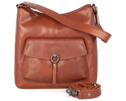 Leren Schouder / Crossbodytas - Cydney - Brandy Cognac