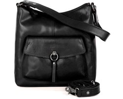 Leren Schouder / Crossbodytas - Cydney - Zwart