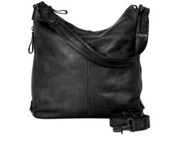 Leren Schouder / Crossbodytas - Gayla - Zwart