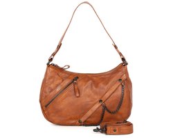 Leren Schouder / Crossbodytas - Jadeline - Brandy