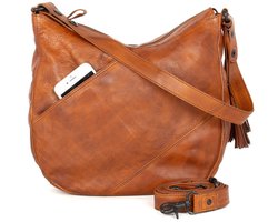 Leren Schouder / Crossbodytas - Natalia - Brandy Cognac