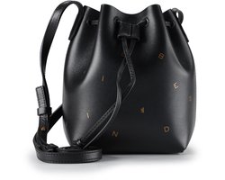 LIEBESKIND BERLIN Leren schoudertas Bucket Bag Black zwart