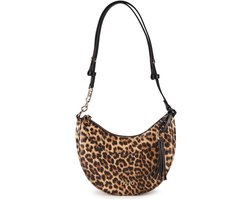 LIU JO schoudertas Cirry Hobo Bag Macula Naturale bruine