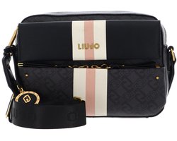LIU JO schoudertas Clidia Camera Case Bag Nero donkergrijs