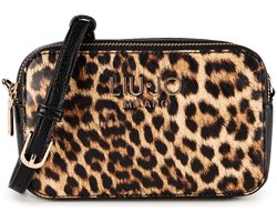 LIU JO schoudertas Ridhi Camera Case Macula Naturale bruine