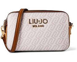 LIU JO schoudertas Ridhi ECS Camera Case Naturale / Sequoia Lichtgrijs Lichtbruin