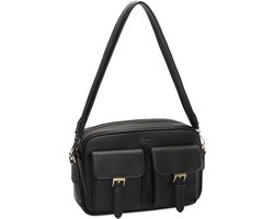 Lycke Oslo Hvaler Crossbodytas Medium Dames - Imitatieleer - Zwart