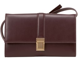 Marc O'Polo schoudertas portemonnee Tora 2 in 1 Crossbody Bag Dark Aubergine donkerpaars