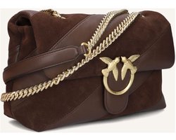 Pinko Love Puff Classic Schoudertassen Dames - Bruin - Maat ONESIZE